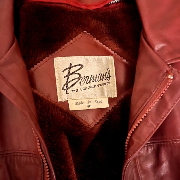 Berman’s brown leather jacket - Picture 2 of 2